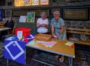 Making paper boats for the service