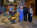 president Margy with the Dean of the Cathedral and Bishop of Newcastle