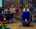 Chaplain Rev  Anne Marr introduced the service and the candles were lit